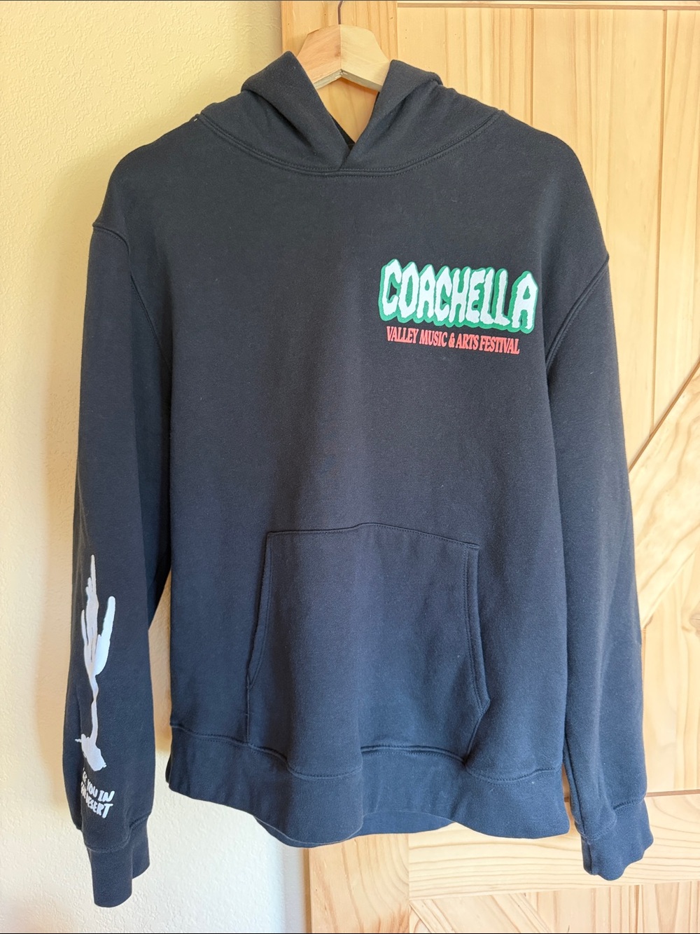 Coachella Black Pullover Hoodie - Festival Logo